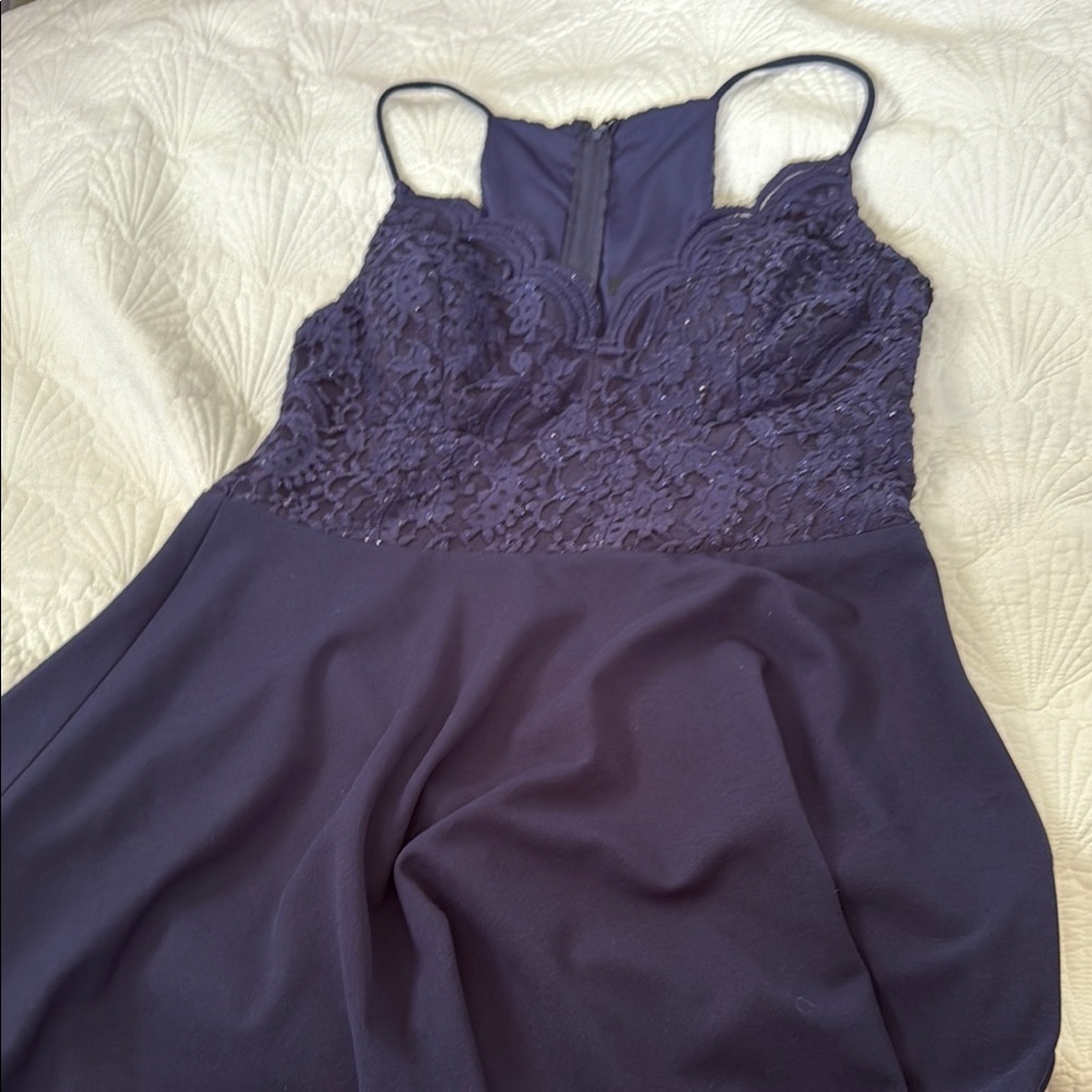 City Studio Midnight Blue Lace Chemise